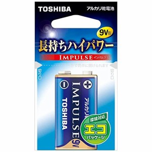 東芝 アルカリ電池9V形(エコパック) 6LF22H EC