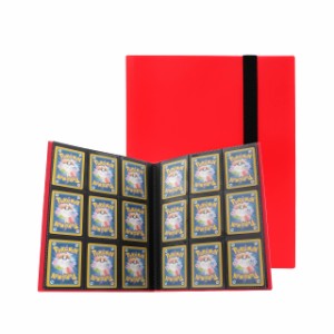Venssu カードファイル トレカ バインダー コレクション ファイル 9ポケット バンド付き スリーブ対応 横入れ 大容量 (360枚収納