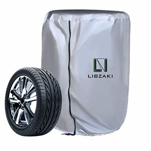 LIBZAKI タイヤカバー 屋外 防水 4本タイヤ保管 210D 幅85*高さ120cm 大型 ミニバン SUV RV用（16/17/18/1