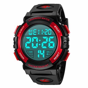 腕時計 メンズ デジタル 50メートル防水 日付 曜日 アラーム LED表示 多機能付き スポーツウォッチ おしゃれ アウトドア デジタル腕時計