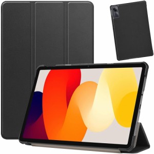 houge  タブレットケース  Xiaomi Redmi Pad SE 用の ケース カバー 三つ折りスタンド オートスリープ機能/ウェイク機