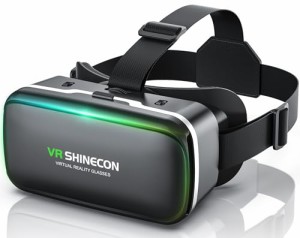 Nova JP令和秋初売りVRゴーグル VRヘッドセット VRヘッドマウントディスプレイ スマホ用 ピントや目幅調整可 非球面光学レンズ 眼鏡対