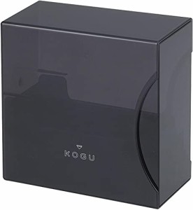 珈琲考具 KOGU 下村企販 コーヒー フィルターケース ブラック 日本製 樹脂製 1~2杯用 2~4杯用 円錐 台形 120枚収納 仕切り付き