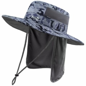 [Bassdash] バスダッシュ 釣り 帽子 つば広 撥水加工 UPF50+ UVカット 速乾 軽薄 キャップ メンズ フィッシングハット 日