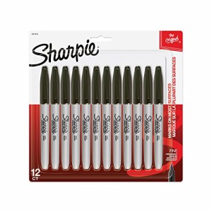 Sharpie シャーピー 油性マーカー ブラック 12本 セット 黒 F 中字 油性ペン 1812419