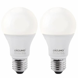 DiCUNO E26口金 LED電球 明るさセンサー 9W 60W相当 800lm 昼白色 5000k 明暗センサー電球 明るさで点灯消灯 人感