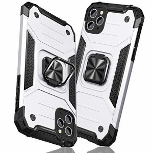 TMUJWS iPhone 11 Pro Max ケース リング 衝撃吸収 耐衝撃 TPU+PCバンパー 二重構造 米軍MIL規格 全面保護カバ