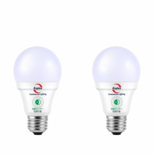 Explux 明暗センサーLED電球 (人体検知機能なし) E26口金 60W相当 810lm 電球色 常夜灯 暗くなると自動で点灯・明るくなる