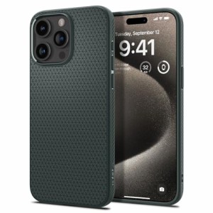 Spigen iPhone 15 Pro Max ケース マット ソフト 米軍MIL規格 耐衝撃 ワイヤレス充電 リキッド・エアー ACS065