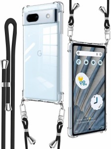 Denaisii Google Pixel 7A ケース クリア ショルダー ピクセル 7A スマホケース Pixel7A ケースストラップ 耐