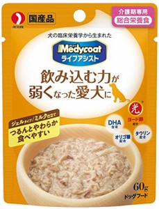 メディコート ライフアシスト ジェルタイプ ミルク仕立て介護食/総合栄養食/国産 60g×6個 (まとめ買い)