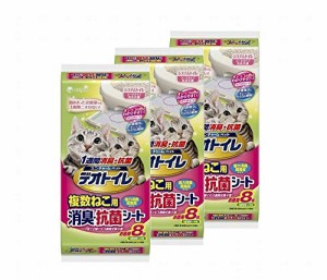 デオトイレ 1週間消臭・抗菌 複数ねこ用シート 8枚入り×3個 (8枚入り×3個)