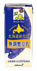 キッコーマン 北海道産大豆 無調整豆乳 1000ml×6本