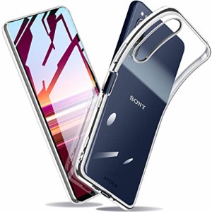 SONY Xperia 5 ケース クリア 軽量 耐衝撃 TPU バンパー 米軍MIL規格取得 SO-01M SOV41 カバー 極薄 黄変なし