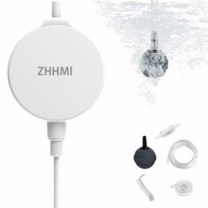 ZHHMl 水槽エアーポンプ 小型 0.5L / Min空気の排出量 空気ポンプ 低騒音 効率的に水族館 水槽の酸素提供 エアーポンプ3つの固定