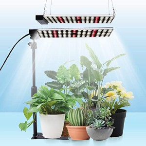 JCBritw 50W 植物育成ライト スタンド付き LED 白いフルスペクトルLED植物ライト 室内栽培 苗木栽培 顕花植物栽培向け水耕栽培ラ