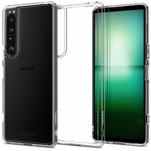 Spigen Xperia 1 IV ケース クリア バンパーケース [ SO-51C | SOG06 ] ストラップホール付き 2重構造 米軍