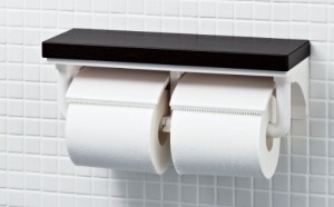 LIXIL(リクシル) INAX トイレ用 棚付2連紙巻器 クリエラスク CF-AA64KU/LL