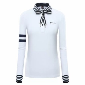 ゴルフ レディース ポロシャツ ゴルフウェア 長袖ポロシャツ ゴルフ服 polo shirt ブランド