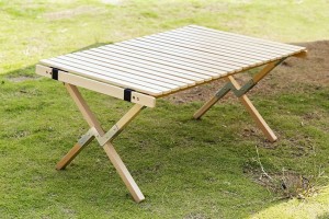 Folding Table ロールトップWood 9060 アウトドア テーブル