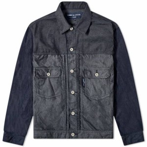 【即日発送】COMME DES GARCONS HOMME 紺 ネイビー コムデギャルソン【GARMENT DYED TWILL JACKET NAVY MIX 】 メンズファッション ジャ