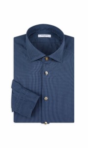 【即日発送】ボリオリ Boglioli 青色 ブルー ドレスシャツ メンズ 【 Micro-Check Dress Shirt 】 POSTAL BLUE