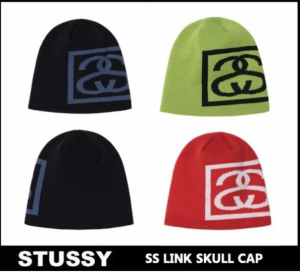 STUSSY ビーニー SS LINK SKULL CAPステューシー ニット帽 ビーニー 帽子 ニットキャップ 