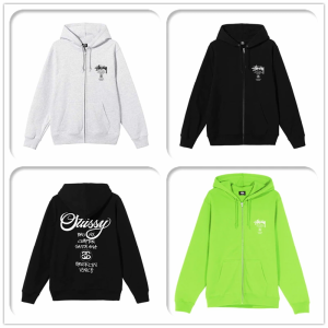 ステューシー WORLD TOUR ZIP HOODIE スウェット パーカー　ジッパーオーバー