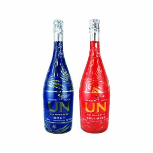 【送料無料】  光るボトル アン ブリュット & アン ブリュットロゼ 750ml×2本 飲み比べセット