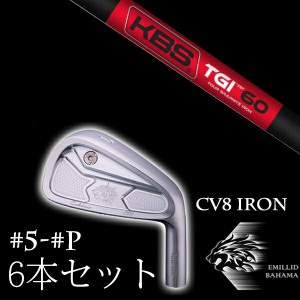 エミリットバハマ カールヴィンソン CV8アイアン #5-PW 6本セット KBS TGI EMILLID BAHAMA