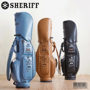 2024年モデル シェリフ SHERIFF STANDARD クラシックシリーズ キャディバッグ SFC-017 黒 青 キャメル 限定品 キャディーバッグ 9.5イン