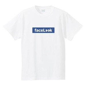 おもしろパロディTシャツ 「FaceLook」 ジョーク/スポーツ/メンズ/レディース/tshirts/サイズS〜XL　【ゆうパケット対応】