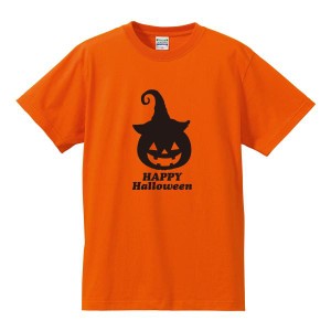ゆうパケット発送対応★ハロウィンTシャツ 「HAPPY Halloween」 ハロウィーン/半袖/tshirts/サイズS〜XL