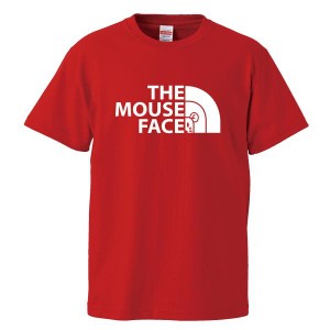 （ゆうパケット対応）おもしろキッズTシャツ 「THE MOUSE FACE」 ジュニアサイズの半袖Tシャツ