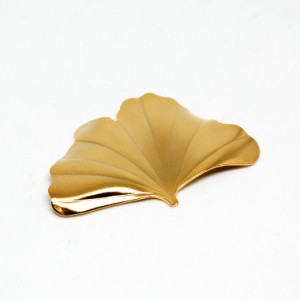 [商品レビューでポイント5％還元] 銀杏の葉の箸置き ゴールド　hutlery   