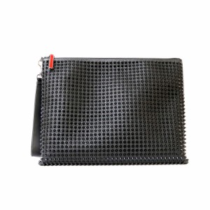 【限界値下げ祭】      クリスチャンルブタン Christian Louboutin ルビポッシュ クラッチバッグ ブラック レディース 中古