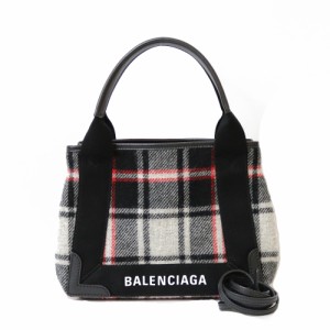 【限界値下げ祭】      バレンシアガ BALENCIAGA ネイビーカバ　スモール ショルダーバッグ マルチカラー レディース 中古