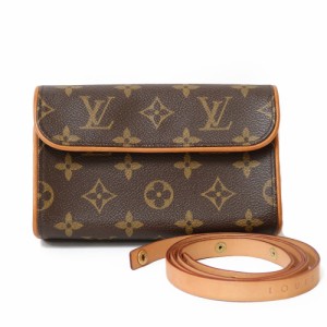 【限界値下げ祭】      ルイヴィトン LOUIS VUITTON ポシェットフロランティーヌ モノグラム ウエストバッグ ブラウン レディース 中古