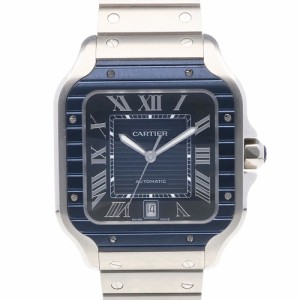 カルティエ CARTIER サントス ドゥ カルティエ LM 腕時計 時計 ステンレススチール WSSA0048 メンズ中古 R&Kリサイクルキング