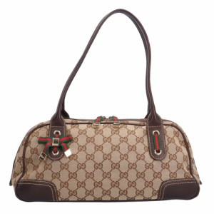 グッチ GUCCI シェリー ショルダーバッグ GGキャンバス ベージュ レディース 中古 R&Kリサイクルキング