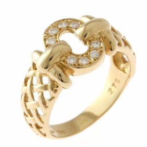 クリスチャンディオール Christian Dior リング 指輪 10.5号 18金 K18イエローゴールド ダイヤモンド レディース 中古 R&Kリサイクルキン
