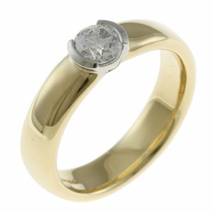 ティファニー ソリティア リング 指輪 9.5号 18金 K18イエローゴールド ダイヤモンド レディース TIFFANY&Co.  中古  R&Kリサイクルキン