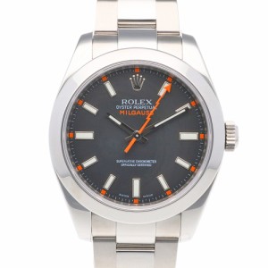 ロレックス ミルガウス オイスターパーペチュアル 腕時計 時計 ステンレススチール 116400 自動巻き メンズ 1年保証 ROLEX  中古  R&Kリ