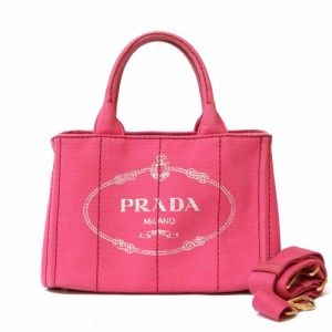 【限界値下げ祭23-OF】 プラダ カナパトート SS トートバッグ プラダ キャンバス ピンク レディース PRADA 中古2WAYショルダーバッグ