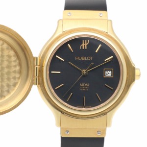 ウブロ MDM クラシック ハンターケース 腕時計 時計 18金 K18イエローゴールド 139 11 3 クオーツ レディース 1年保証 HUBLOT  中古  R&K