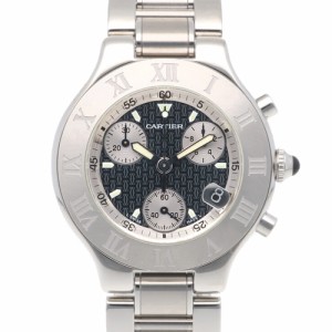 カルティエ クロノスカフ 腕時計 時計 ステンレススチール 2424 クオーツ メンズ 1年保証 CARTIER  中古  R&Kリサイクルキング