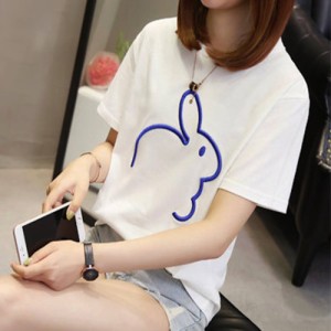 Tシャツ レディース ゆったり カジュアル ティーシャツ おしゃれ 無地 かわいい 7分袖 Vネック 大人 トレーナー 春 半袖 ジム ブラウス 