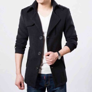 チェスターコート メンズ ハーフコート コート 大きいサイズ 黒 グレンチェック 青 ジャケット アウター ステンカラーコート トレンチコ