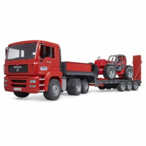 車 おもちゃ ブルーダー BRUDER MAN トラック＆Manitou テレスコープローダー MLT633 02774  トレーラー トラック ショベル 重機 はたら