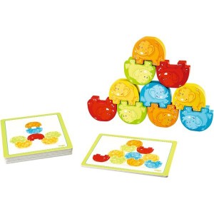 積木 積み木 つみき おもちゃ 木のおもちゃ ブロック 知育玩具 HABA ハバ ぞうさんの組体操 HA300145